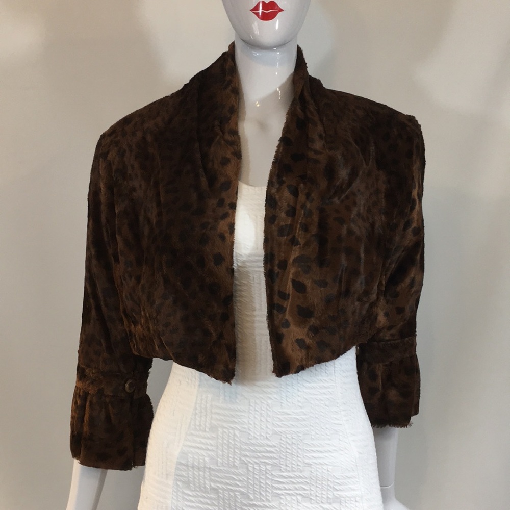 ⭐️Azadeh San Francisco Faux Fur Crop Jacket
